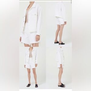 AGolde Charli Denim Jacket - Drum Size Small